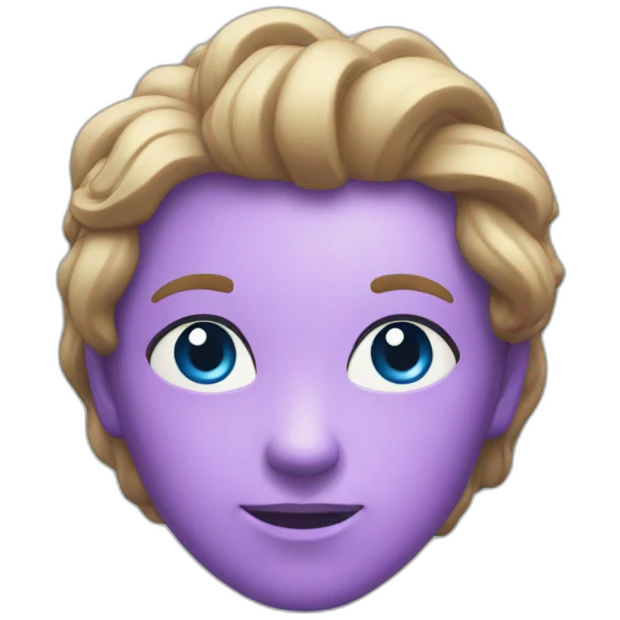 dimension bleue et violette emoji