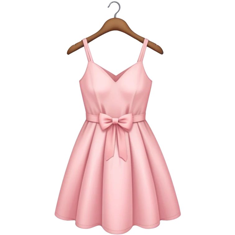 pastel pink spring dress on hanger emoji