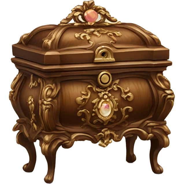 rococo brown jewelry box emoji