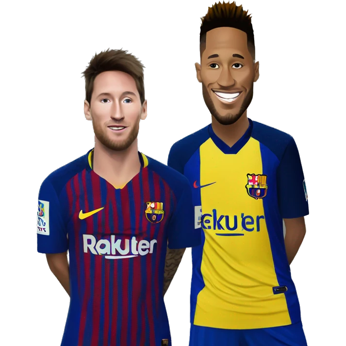 Neymar avec messi emoji