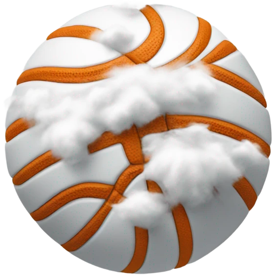 Cloud playing basketball  emoji