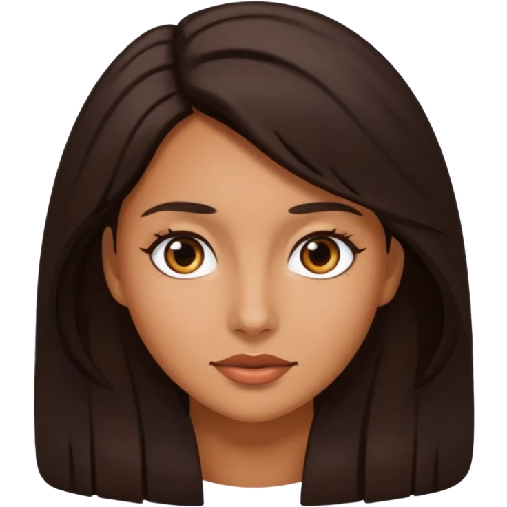  mujer de piel trigueña y pelo oscuro  emoji