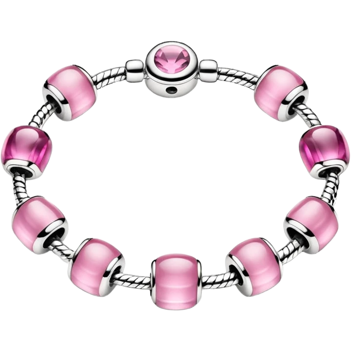 Pulsera pandora rosa emoji