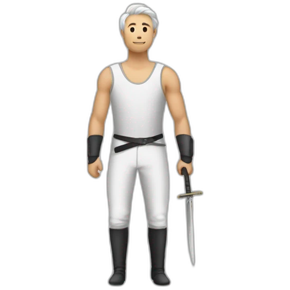 Homme épée dans le pantalon emoji