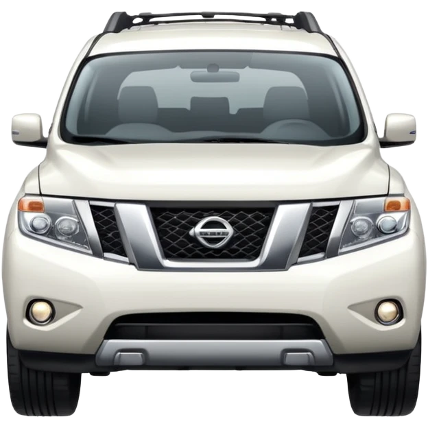 White Nissan Pathfinder  emoji