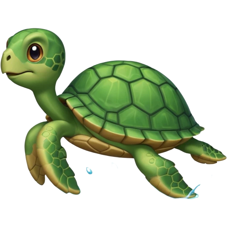 Tortuga nadando emoji