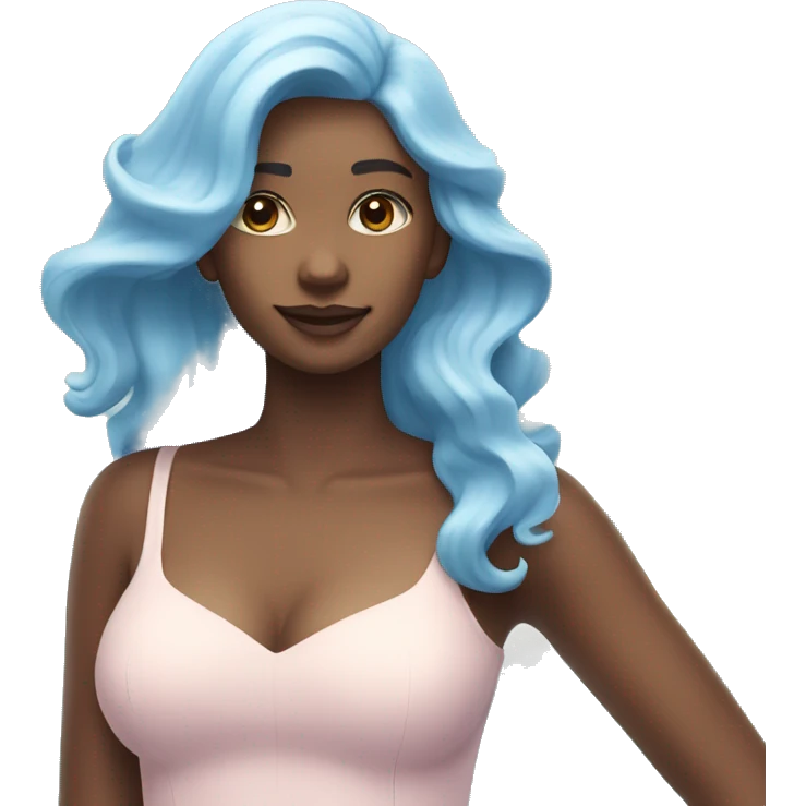 pastel blue wave summer emoji