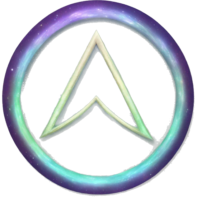 Magic symbol circle photo realistic emoji