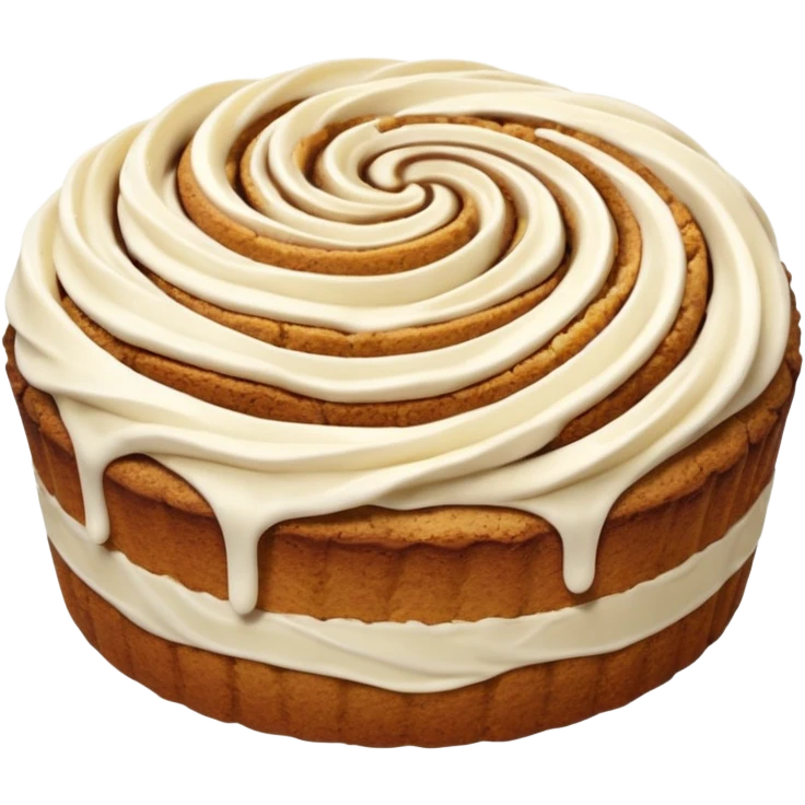 Coffee cake with cream emoji