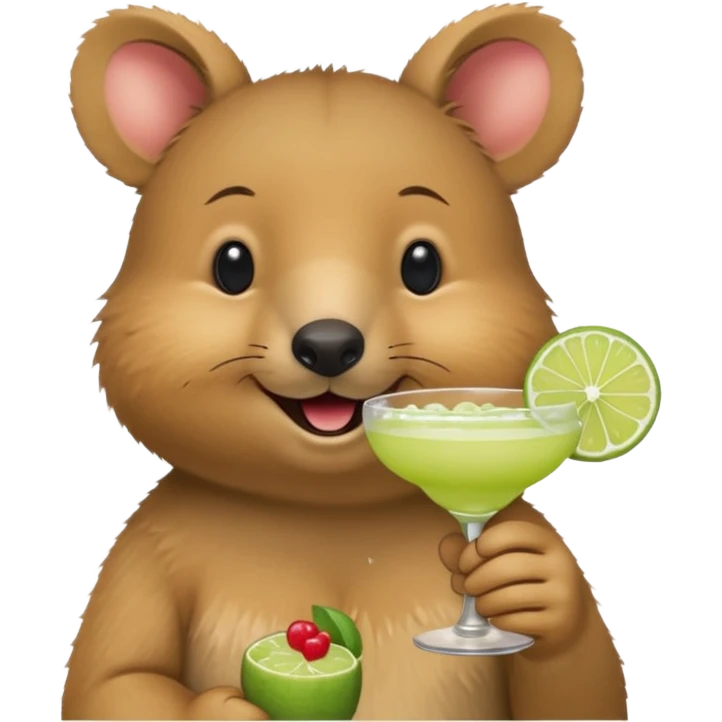 quokka having margarita emoji