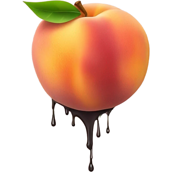 Slapping peach emoji