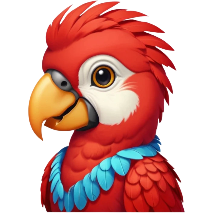 red parrot with shirt emoji