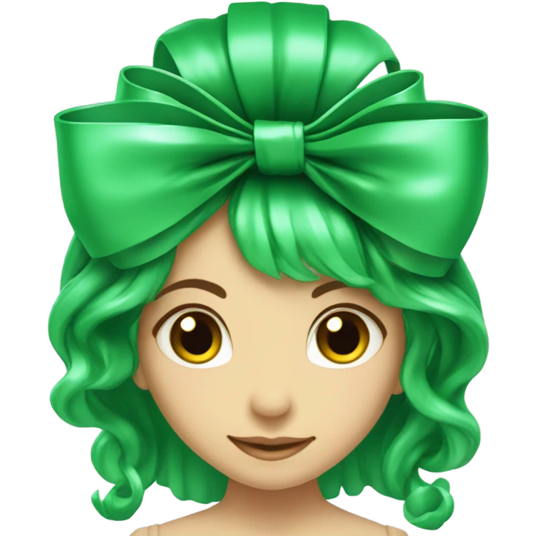 green bow  emoji