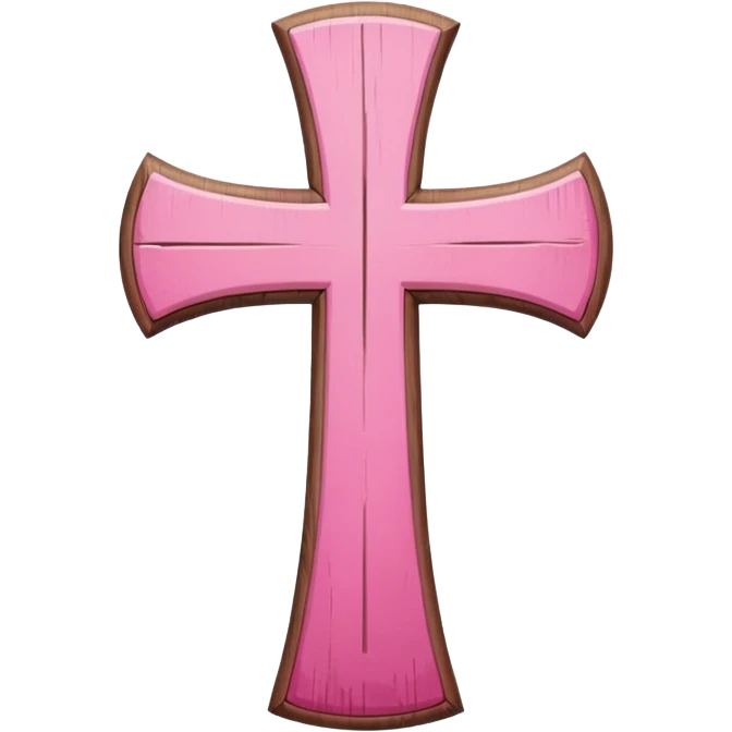 Pink cross emoji
