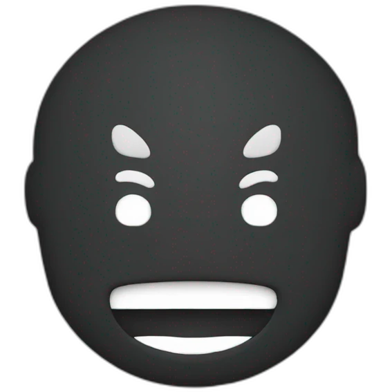 Logo Discord en noir emoji