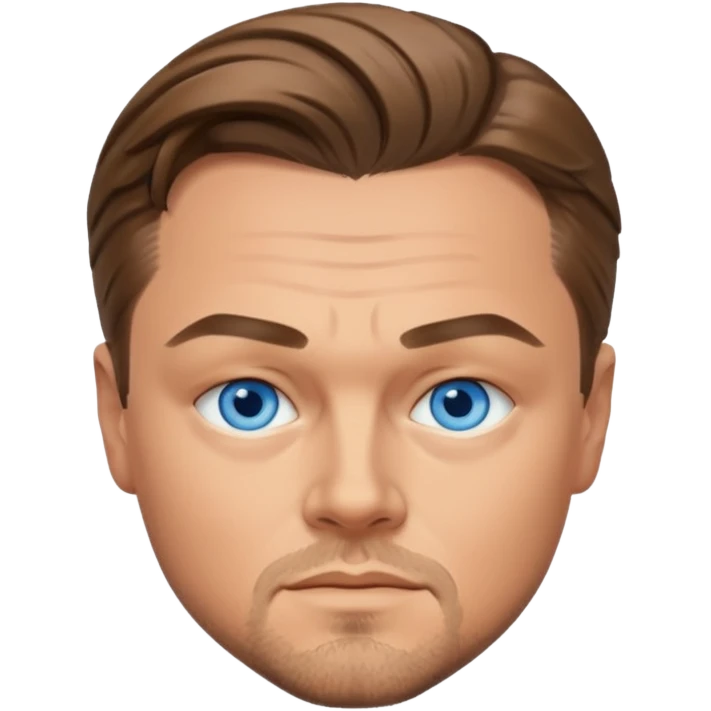Leonardo DiCaprio with blue eyes emoji