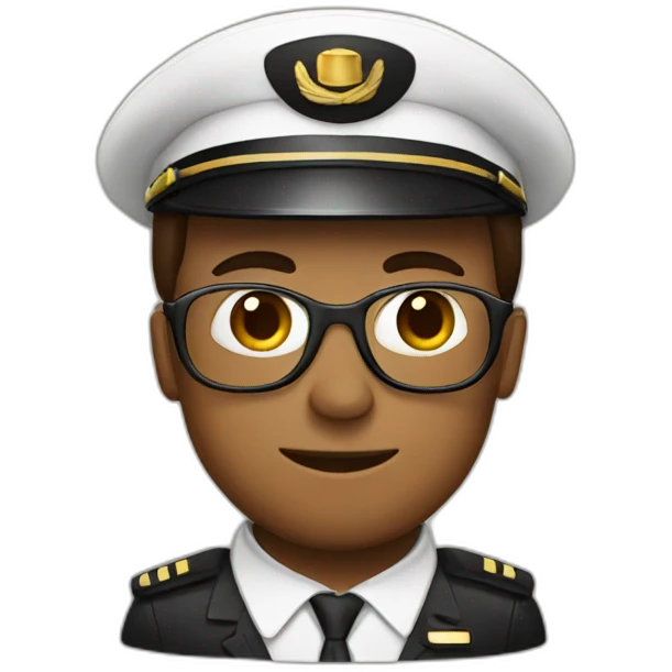 Coffee with pilot emoji