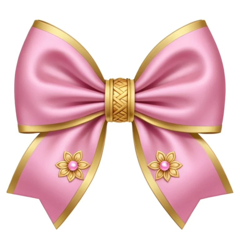 sakura bow with gold thread emoji