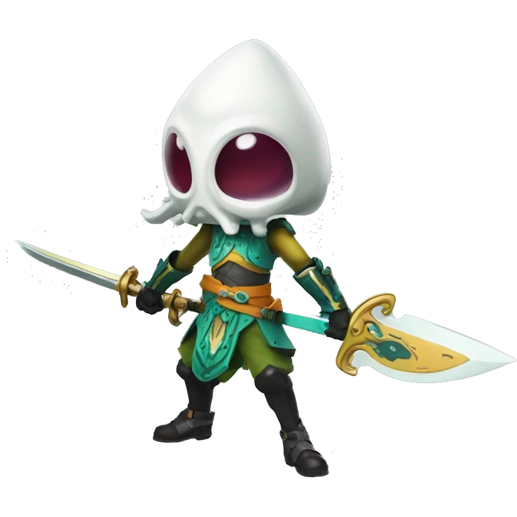 splatoon warrior squid with sword emoji