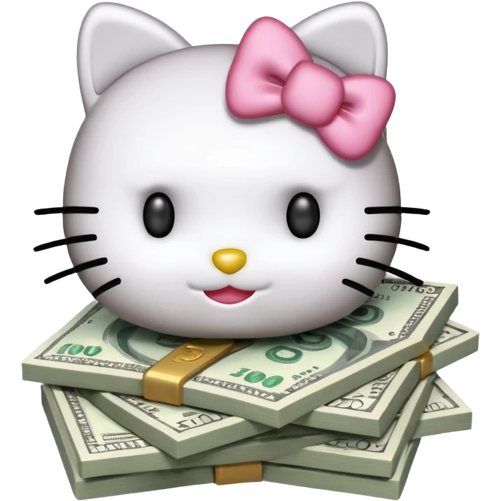 Money hello kitty emoji