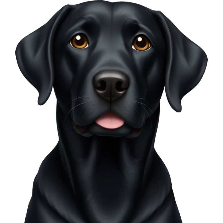 Black lab emoji