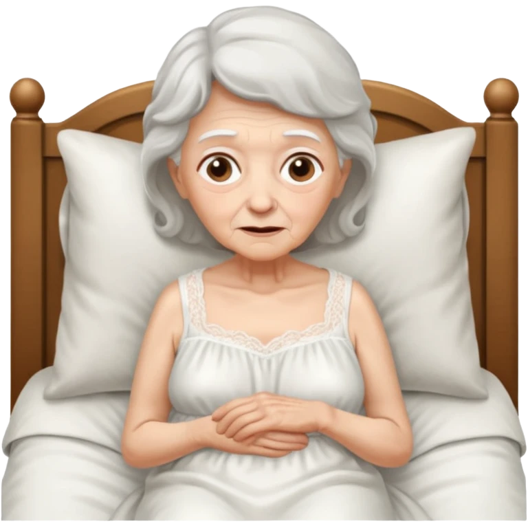 The grandmother in the fairy tale Little Red Riding Hood emoji