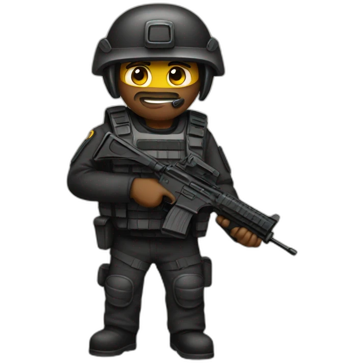 Creative swat emoji