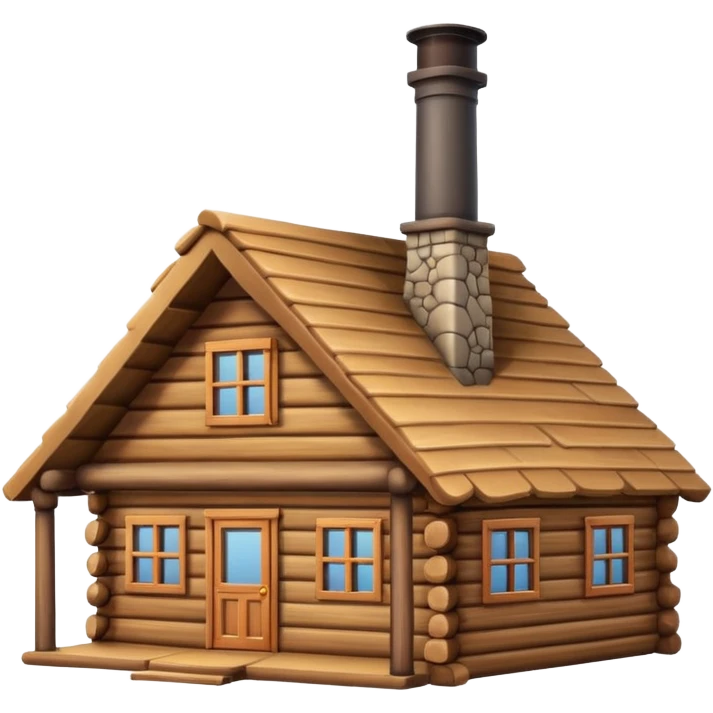 Log cabin emoji