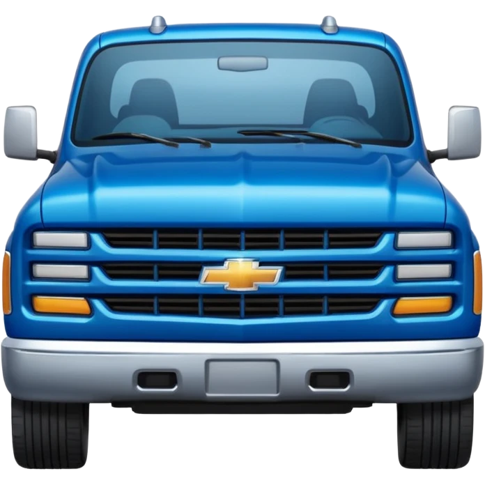 Modern Chevrolet truck emoji