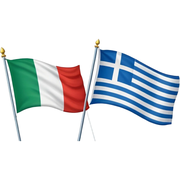Italian and Greek flag emoji