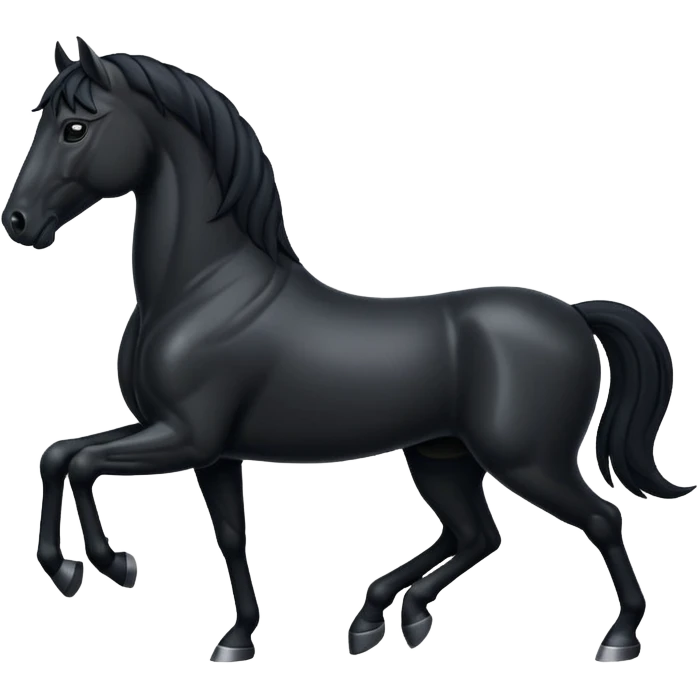 Black horse emoji