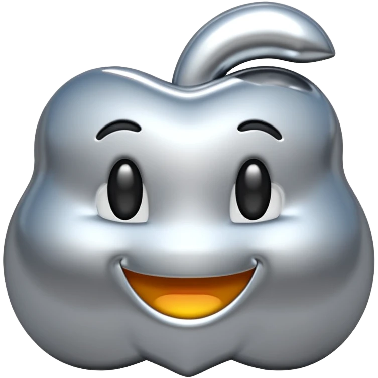generate me a metalic patent emoji