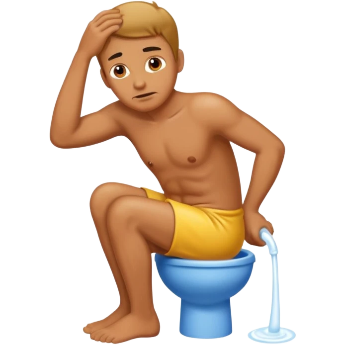 man peeing emoji