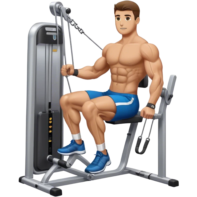 man cable-machine-leg-exercise emoji