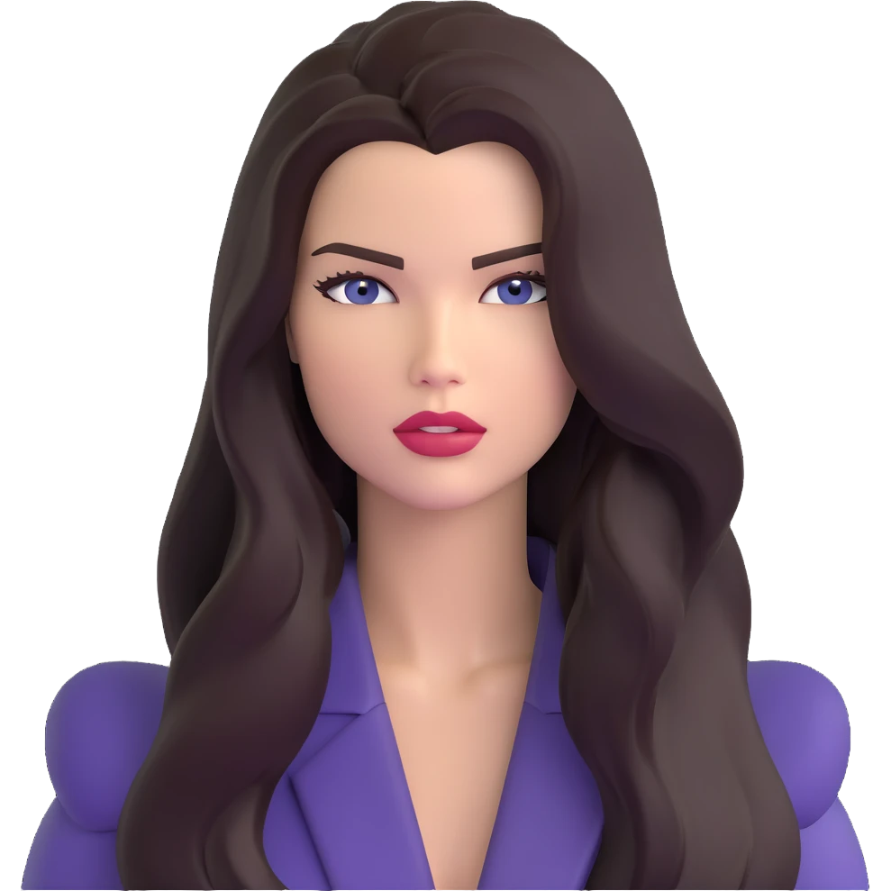 Adriana Lima, gorgeous Brazilian supermodel with long dark hair and stunning face emoji