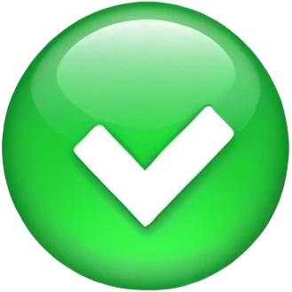 green checkmark symbol emoji
