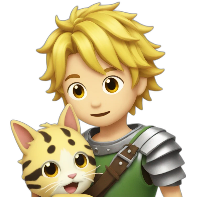Meliodas avec un petit coucou  emoji
