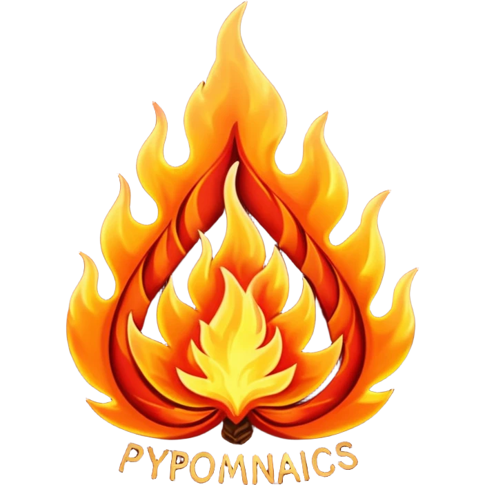 Can you make Christmas decorations cooperative with fire and have the text pyromaniacs  emoji