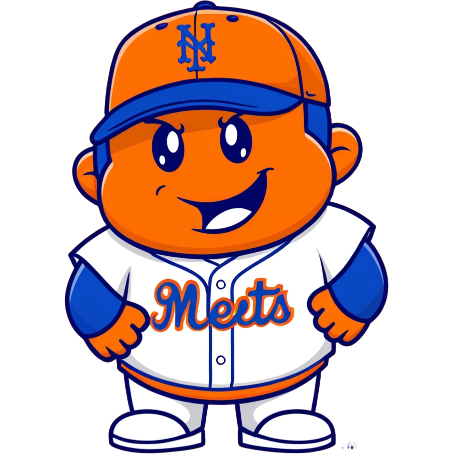  McDonald’s grimace man dressed in New York Mets gear emoji