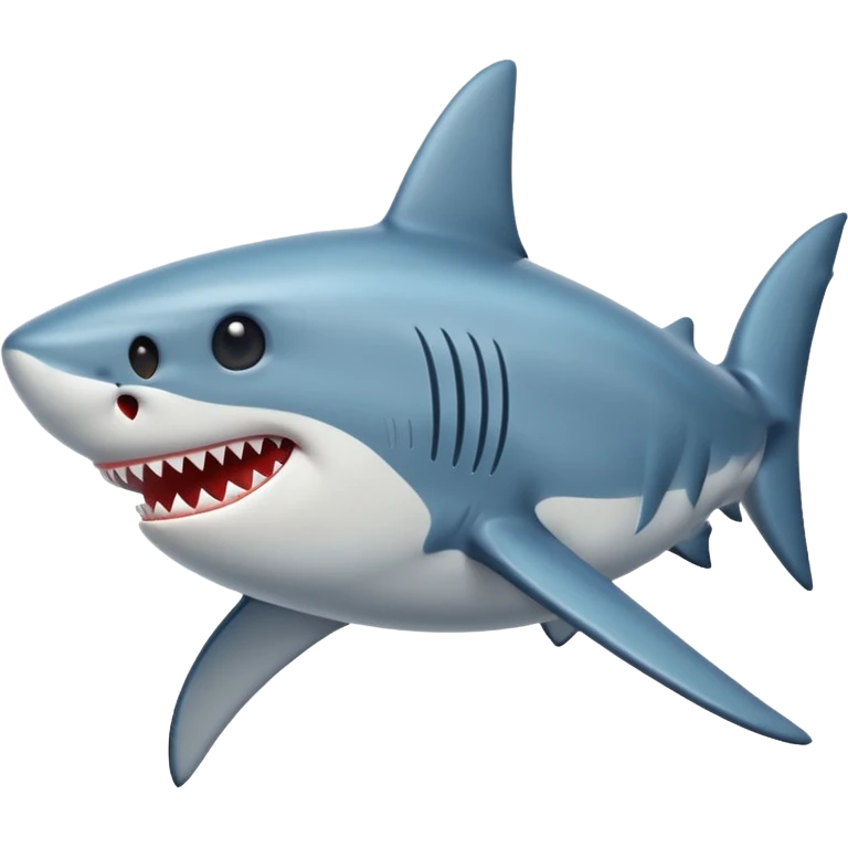 curved shark emoji