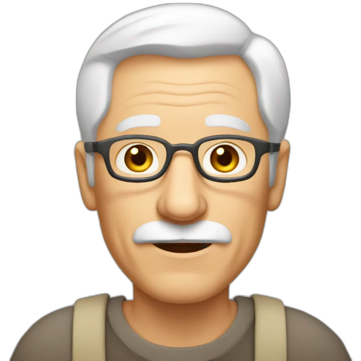 caucasian grandpa emoji