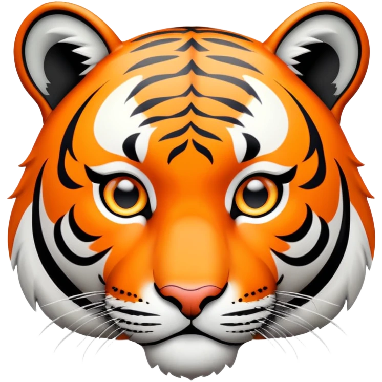 tiger face with GG phrase bubble for Twitch emote emoji