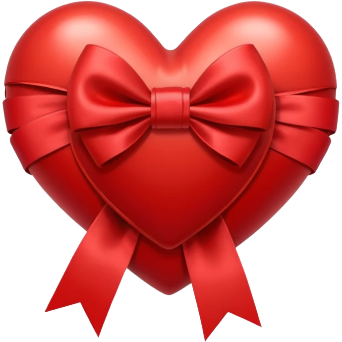 heart with ribbon bow emoji