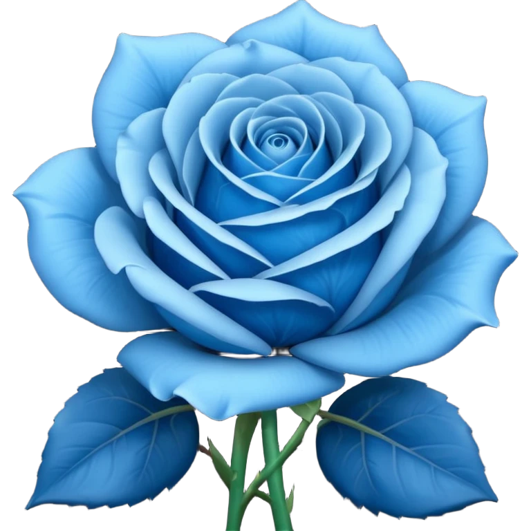 Simple blue rose emoji