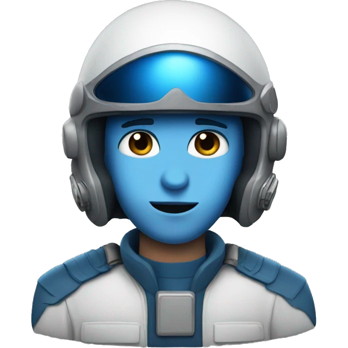 white boy with blue eyes  fighter pilot helmet emoji