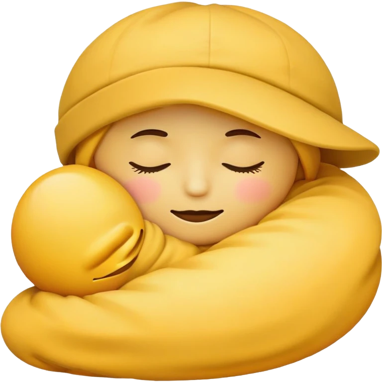 Sleeping emoji with hat emoji