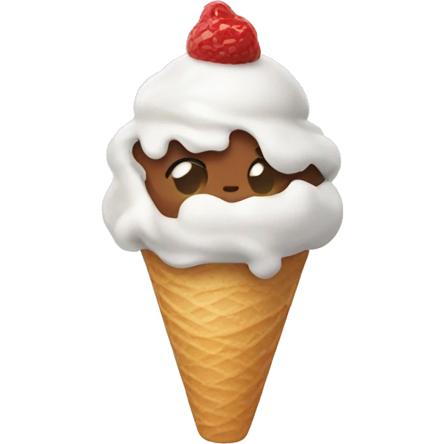 Coquette ice cream  emoji