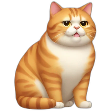 Fat cat emoji