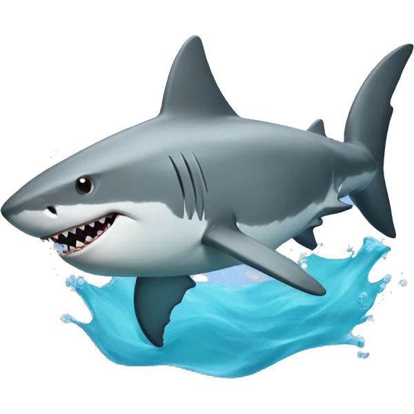 shark in water emoji