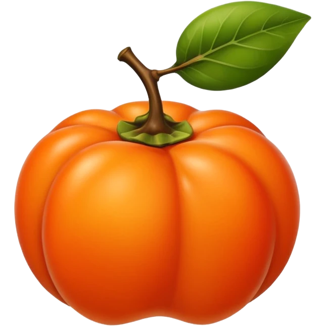 persimmon emoji